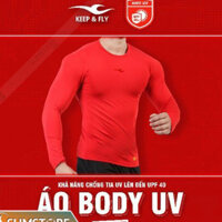 Áo Lót Body Giữ Nhiệt K&F Màu Đỏ - Áo Thể Thao Chống Tia UV