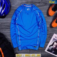 Áo Lót Body Pro Tay Dài Màu Xanh Biển Chất Xịn