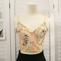 Áo lót Có Gọng Thép Mềm Mại Nâng Ngực Thêu Họa Tiết Nơ Quyến Rũ Thoải Mái Cho Nữ