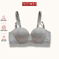 Áo Lót Cúp Ngang Chống Tụt Gọng Mềm Chất Cotton Thông Thoáng Midori  AB101