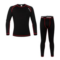 Áo lót dài tay, quần cạp trễ dành cho nam giới-Màu đỏ-Size NS