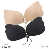 Áo lót dán ngực,bra dán ngực rút dây siêu dính - Đen,B