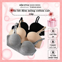 Áo lót đệm mỏng cotton cao cấp, quả ngang nâng ngực: L1001