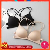 Áo lót đúc su bàn tay hỗ trợ nâng ngực cài trước siêu đẹp - Đen Freesize