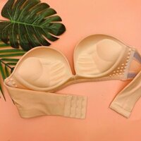 áo lót không dây viền silicon chống tuột- bra không dây nâng ngực loại 1