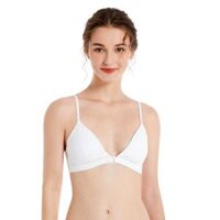 Áo Lót Không Gọng Đệm Mỏng Cúp Tam Giác Cài Trước AL30 - Màu Trắng - S