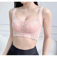 áo lót nâng ngực dây lưng bản to chế mỡ nách- áo lót đệm dày gen mỡ lưng