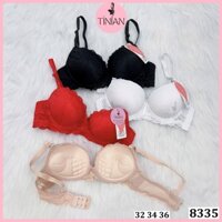 Áo lót nâng ngực TINIAN có gọng mút bàn tay siêu dày ren cao cấp tạo khe mặc áo dài 8335