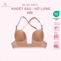 Áo Lót Ngực Chữ U Sbra Khoét Sâu Hở Lưng Mỏng Nhẹ Form Đẹp LT03