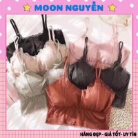 Áo lót nữ, áo bra ren công chúa mềm mịn cực đẹp - Nâu nhạt