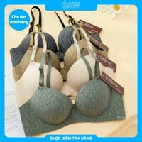 Áo Lót Nữ, Áo Lót Đúc Su Đệm Dày Siêu Nâng Ngực Tạo Khe Quyến Rũ, Áo Ngực Su Bàn Tay Không Gọng Không Đường May Thương Hiệu BAW Mã AN269 - Da - 38