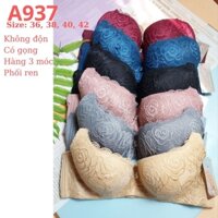 Áo lót nữ bigsize THÁI LAN ren không độn, áo ngực sâu, có gọng nhựa, bản to che lưng ngấn mỡ Sisterhood 937, Hưng T Phát