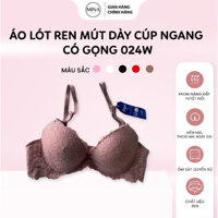 Áo lót nữ Boya, áo lót ren mút dày cúp ngang có gọng 024W, áo ngực form chuẩn, ôm sát vòng 1, chất liệu mềm mại