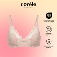 Áo lót nữ Corèle Bralette W0165A có gọng, Cup tai thỏ phối ren xà cừ - chuẩn an toàn OEKO-TEX