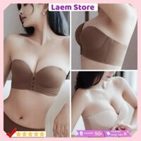 Áo lót nữ cúp ngực không gọng đệm 5cm, cài trước nâng ngực tạo khe tròn đẹp có kèm dây