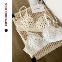 Áo lót nữ họa tiết hoa nhí siêu đẹp MiYours AL718 áo ngực học sinh chống xệ thoáng khí cho mùa thu đông