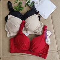 Áo Lót Nữ Lụa Voan Tơ Đắp Chéo - Đệm dày - Không gọng - Siêu tạo khe nâng đầy ngực - Không lộ viền