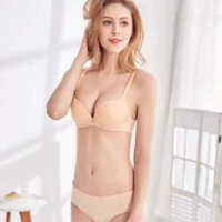 Áo lót nữ nâng ngực không đường may, đệm dày 3cm, gọng nhựa Vicci AV.241 mút đúc êm mềm (DA)