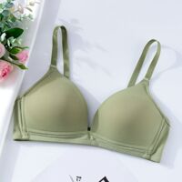 Áo lót nữ su đúc không gọng đệm mỏng cao cấp - Xanh lá - 34