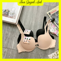 Áo Lót Nữ Trơn Có Gọng Mút Độn Vừa Khoét Sâu