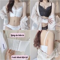 Áo Lót Nữ Viền Ren Croset Lụa Không Gọng Đệm Vừa Cao Cấp Bikini Wannale 1609