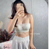 Áo lót quây chống tụt nâng ngực không gọng tạo khe gợi cảm, Áo ngực không dây đệm dày 4cm siêu đẩy Sexy
