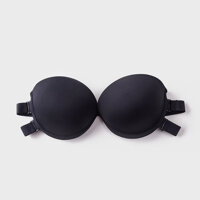 Áo Lót Quây Dây Quai Lưng Trong Suốt Tàng Hình B462 - Đen - S