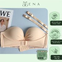 Áo lót quây Ena nâng ngực tạo khe gợi cảm, áo ngực cúp ngang không dây kiểu ao lot dày 3cm siêu tôn dáng