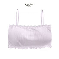 ÁO LÓT QUÂY NGANG VIỀN REN DÂY VAI KHÔNG GỌNG MÚT MỎNG