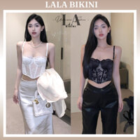 Áo Lót Ren - Áo Ngực Bra Ren 2 Dây Áo Bra Có Mút , Áo Lót Bra Nữ , Bra Có Mút Gợi Cảm - LALA BIKINI - a36