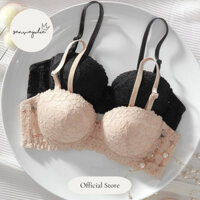 Áo lót ren hoa có mút độn dày - Mimosa