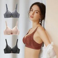 Áo Lót Ren Nâng Ngực Đệm Dày Không Gọng, Áo Ngực Siêu Đẩy Tạo Khe Tự Nhiên C35