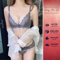 Áo lót ren nữ, áo lót không gọng nâng ngực mút 3 phân tạo khe cho người ngực nhỏ