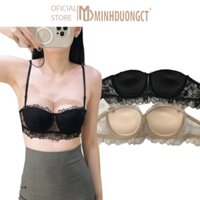 Áo Lót Ren Nữ Áo Lót Nữ Áo Bra Nâng Ngực Áo Ngực Cúp Ngang Ren Hoa Cao Cấp Mã 053 [Minhduongct]