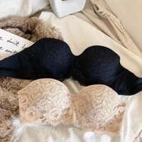 Áo Lót Ren Nữ Áo Lót Nữ Áo Lót Quây Ren Áo Bra Nâng Ngực Áo Ngực Cúp Ngang Ren Hoa Có Gọng Avalingerie AL0058
