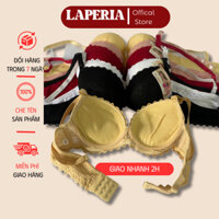 Áo lót ren siêu độn, áo ngực ren độn 5cm có gọng, áo lót 3 móc quả chéo hàng thái LAPERIA MS2079