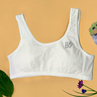 Áo Lót Teen, Áo Bra Học Sinh Màu Trắng Atuner ANT010 Chất Liệu 100 Cotton Kèm Thiết Kế Mặt Lưng Dạng Lưới Thông Thoáng - L