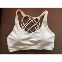 Áo lót thể thao đan dây sau lưng màu trắng dòng Hi suport