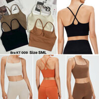 Áo Lót Thể Thao Tập Gym Yoga Nữ Yumiisportswear Áo Bra Hai Dây Lưng Giọt Nước Nâng Ngực Không Gọng Vải Co Dãn Thoáng Mát