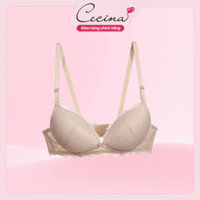 Áo lót 𝐂𝐄𝐂𝐈𝐍𝐀 thiết kế cúp ngực, áo nâng ngực ren tinh tế, đệm vừa phải - CBR00608