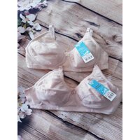 Áo lót vải cotton không gọng không đệm - Kem,38