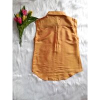 Áo lụa sát nách cổ đức 3 khuy