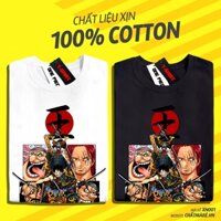 Áo Luffy One Piece Tay Ngắn, Áo Thun Phông Trắng Đen In Hình Ace Mũ Rơm Chất Mà Rẻ