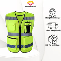 Áo lưới cảnh sát giao thông phản quang 3 đường ngang đẹp