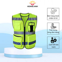 Áo lưới cảnh sát giao thông phản quang 3 đường ngang đẹp