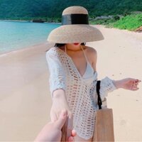 Áo lưới đi biển ô vuông