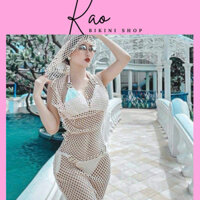 Áo lưới đuôi cá dáng dài sang chảnh /Freesize /Hình thật shop chụp