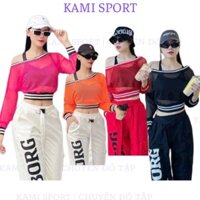 Áo lưới thể thao nữ mặc đi tập gym, zumba, aerobic, dance, shuffle, dân vũ (không bao gồm áo bra)