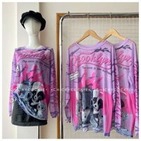 Áo lưới thun in hình