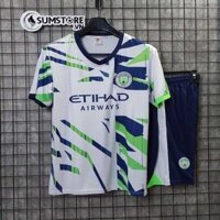 Áo Man City Trắng Lá